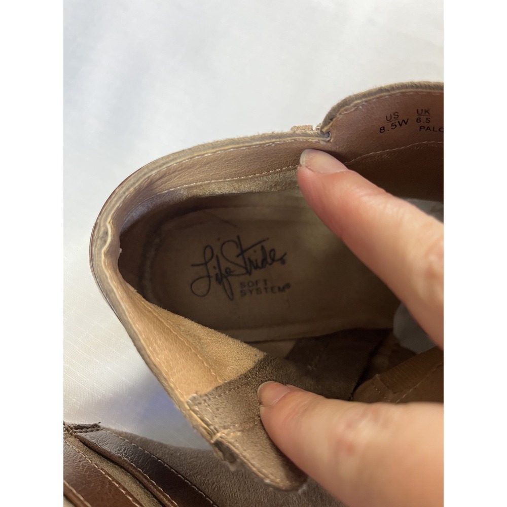 LifeStride Paloma Bootie Womens sz 8.5  Brown Western Aesthetic Desert Ranch - Picture 11 of 13